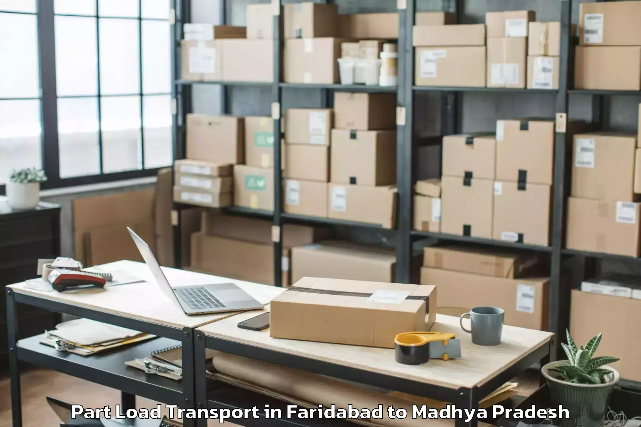 Comprehensive Faridabad to Katni Part Load Transport